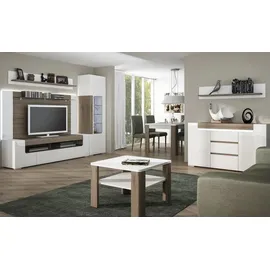 Sconto Couchtisch La Vita ¦ weiß ¦ Maße (cm): B: 67 H: 48 T: 67.0