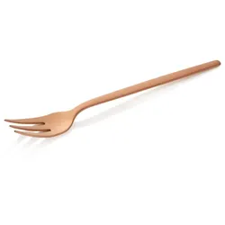 24x Dessertgabel ALEX BRONZE, mit bronze, matte PVD Beschichtung, 16 cm, Chromnickelstahl 18/10