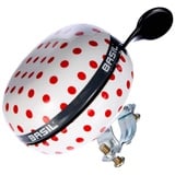 Basil Fahrradklingel Big Bell Polkadot, White/Red, 80 mm