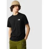 The North Face M S/S Simple Dome Tee T-Shirt mit Label-Print Modell Black L