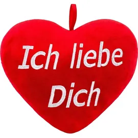 Brubaker XXL Teddybär 100 cm Weiß mit einem Ich Liebe Dich Herz Stofftier Plüschtier Kuscheltier