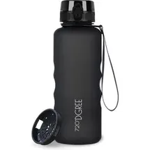 720°DGREE Trinkflasche “uberBottle“ Onyx Black, 1,5 Liter Kunststoff, schwarz, mit +Sieb