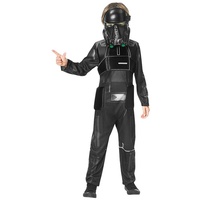 Rubie ́s Kostüm Star Wars Rogue One Death Trooper Kinderkostüm, Kostüm für den Todestruppen-Nachwuchs aus schwarz 140