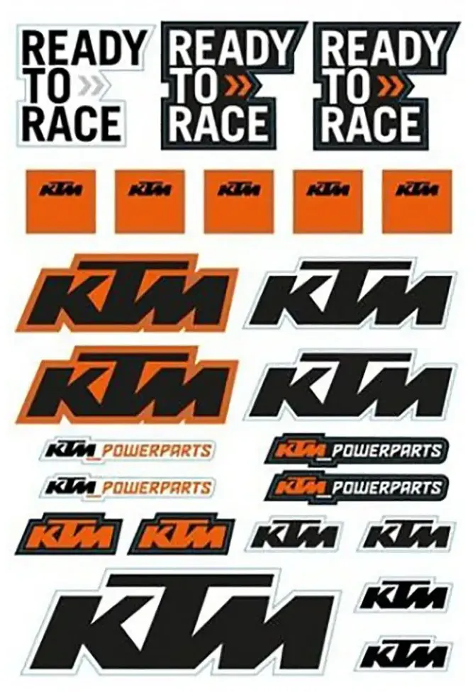 Ktm 79608978000 Aufkleber - Black / Orange - One Size
