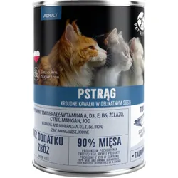 PetRepublic Stücke in Sauce mit Forelle 400g für Katzen