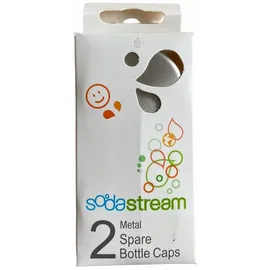 Sodastream Metall-Flaschenverschluss 2er Set silber