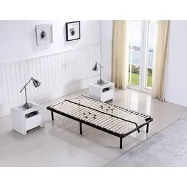 i-flair Futonbett 100 x 200 cm Schwarz