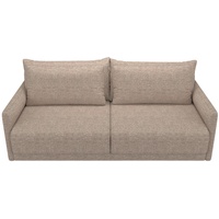 Mid.you Schlafsofa, Hellbraun, Textil, 3-Sitzer, 217x95x110 cm, Stoffauswahl, Armteil links, rechts, Kinder- & Jugendzimmer, Jugendmöbel, Jugendsofas