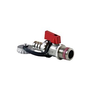 Premium KFE-Kugelhahn Kessel Füll- und Entleerungshahn 81403015 1/2, Messing vernickelt