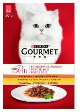 GOURMET mon Petit Katzenfutter - MIX Geflügel 6x50g (Rabatt für Stammkunden 3%)