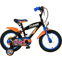 Volare Kinderfahrrad Hot Wheels für Jungen Fahrrad 14 Zoll Kinderrad Schwarz