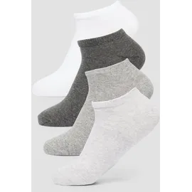s.Oliver Sneakersocken 4 Paare Grau 39-42