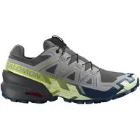 Salomon Speedcross 6 - Hr., castlerock/lime cream/poseidon 9.5 - MEN - Grau