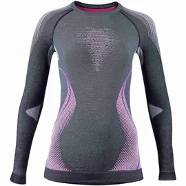 Uyn Evolutyon langarm Funktionsshirt melange Damen anthrazit melange/raspberry/purple L/XL