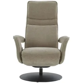 Hukla Relaxsessel Nick Mikrofaser 76 x 107 x 86 cm Beige mit Relax-Funktion
