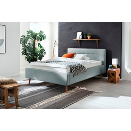 Meise Möbel meise.möbel Polsterbett »Lotte«, mit Lattenrost und Bettkasten, blau