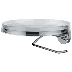 LAUFEN Kartell Toilettenpapierhalter mit Deko-Disc H3843320040001, Accessoires, chrom