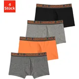 H.I.S. H.I.S Boxer in orange, anthrazit-meliert, schwarz, grau-meliert | Gr.: 122/128