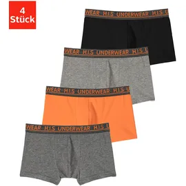 H.I.S. H.I.S Boxer in orange, anthrazit-meliert, schwarz, grau-meliert | Gr.: 122/128