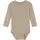 unisex baby body with long sleeves Simply Taupe 56