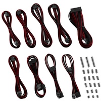 CableMod Classic ModMesh C-Series RMi/RMx Cable Kit, schwarz/rot (CM-CSR-CKIT-NKKBR-R)