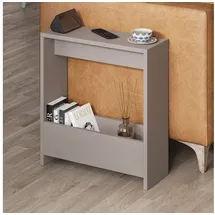 Decortie | Beistelltisch Mokka Grau Mehrzweck mit Kreativität H 60cm 2 Etagen | Mocha Grey
