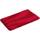 S&S-Shop Badematte 60 x 90 cm | Rot | Acrylic | super weich | London | 1 teilig | rutschfest | Badteppich | Teppich | Bad | Badezimmer