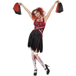Smiffys Kostüm High School Horror, Wenn der Cheerleader zum Z – O – M – B – I – E wird! schwarz M