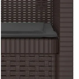 vidaXL 1-Sitzer Sessel 1 x 1 x 1 cm braun