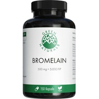 Heilpflanzenwohl GREEN NATURALS Bromelain 500 mg vegan mit 5000 FIP