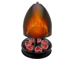 Speisewärmer, Kerzenwärmer zum Heizen – Heizkörper und Teelicht | Großraumofen mit schneller, Windlicht und Teelichthalter für Kerzen P