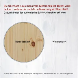 Interlink Hausbett Funky 90 x 200 cm Kiefer massiv weiß