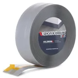 Holzbrink Weichsockelleiste selbstklebend PVC 32x23mm, 20 m Küchenleiste Arbeitsplatte Abschlussleiste selbstklebend für Badezimmer Farbe: Hellgrau