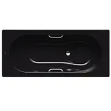 Kaldewei Vaio set Badewanne 234730003701 180x80cm, Antislip Perl-Effekt, schwarz