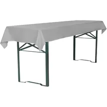 TexDeko Tischdecke für Bierzeltgarnitur 250 x 100 cm Grau