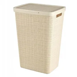Curver Wäschekorb Jute 58l cremefarben