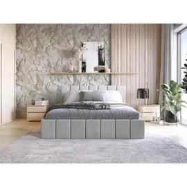 FEDVE Polsterbett Doppelbett Pesaro Bett Bettkasten 120x200 cm, Schlafzimmer, Betten, Polsterbetten