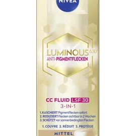 NIVEA LUMINOUS630® 3in1 Mittel Gesichtsfluid 40,0 ml