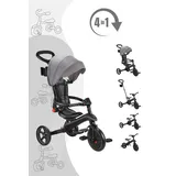 GLOBBER Trike Explorer Foldable 4-in-1 Dreirad / Laufrad, Farbe: Schwarz - Grau