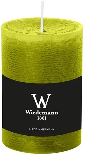 Wiedemann Kerzen Wiedemann Marble Rustik Kerzen, Stumpenkerzen,  Grün 100 x Ø 68 mm