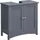 VASAGLE Waschbeckenunterschrank 2 Fächer 60 x 60 x 30 cm Grau