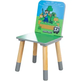 Phoenix Kindersitzgruppe Minecraft 60 x 49 x 50 cm MDF Massivholz grau/grün
