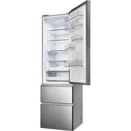 Haier 3D 60 Serie 5 HTW5620DNMG Kühl-Gefrierkombination (414 l, 2050 mm hoch, Grau)