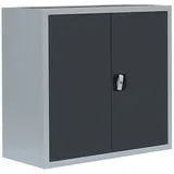 Lüllmann Flügeltürenschrank Aktenschrank 75 x 80 x 38 cm anthrazit