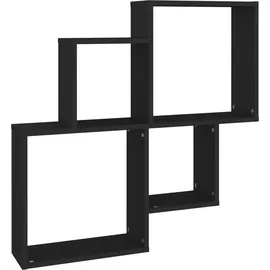 vidaXL Würfelregal 80 x 15 x 78,5 cm Schwarz