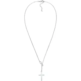 Elli Y-Kette mit Kreuz und Infinity Symbol 925 Silber