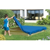 Sandkastenabdeckung blaue Plane für Sandkasten Abdeckplane Abdeckung 180x180 cm