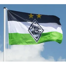 Borussia Mönchengladbach Hissfahne 150 x 100 cm mehrfarbig
