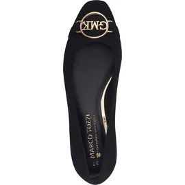 Marco Tozzi by Guido Maria Kretschmer Damen Ballerinas mit Blockabsatz Elegant, Schwarz (Schwarz), 39 EU