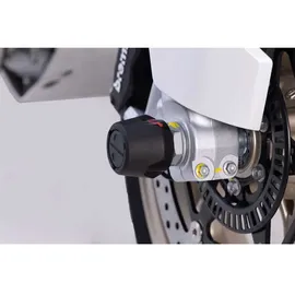 SW-Motech Sturzpad-Kit für Vorderachse Gabel Schwarz